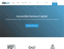 Tablet Screenshot of brightspark.com